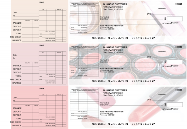 Makeup General Itemized Invoice Business Checks | BU3-CDS12-GII