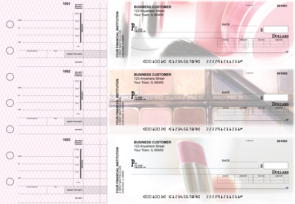 Makeup Invoice Business Checks | BU3-CDS12-INV