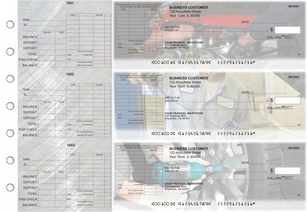 Mechanic General Itemized Invoice Business Checks | BU3-CDS13-GII