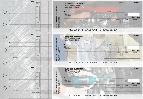 Mechanic Invoice Business Checks | BU3-CDS13-INV