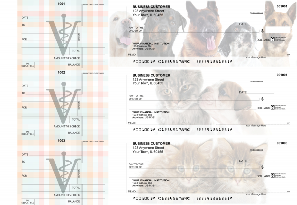 Veterinarian Standard Counter Signature Business Checks | BU3-CDS14-SCS