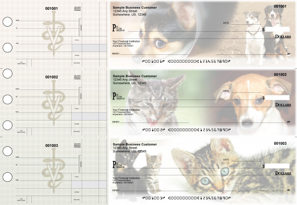 Veterinarian Standard Disbursement Designer Business Checks | BU3-CDS14-SDS