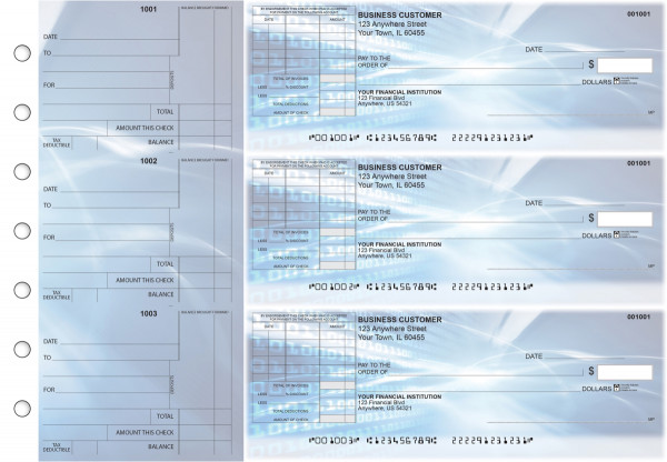 Digital Standard Itemized Invoice Business Checks | BU3-CDS15-SII