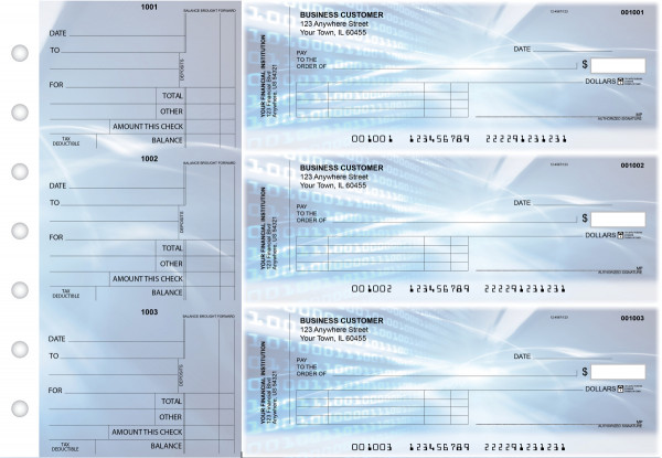 Digital Standard Invoice Business Checks | BU3-CDS15-SNV