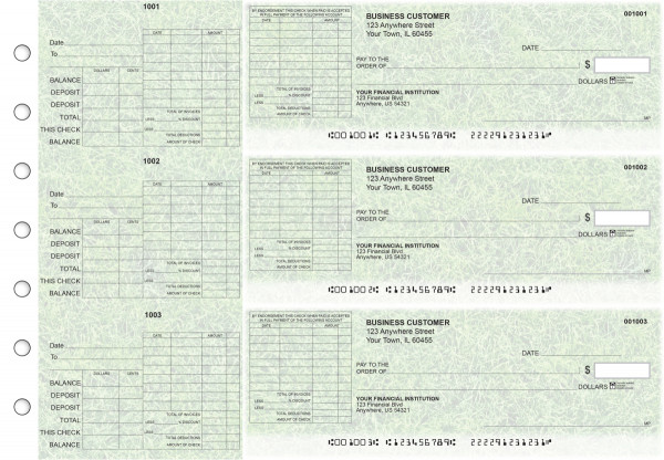 Grassy General Itemized Invoice Business Checks | BU3-CDS17-GII