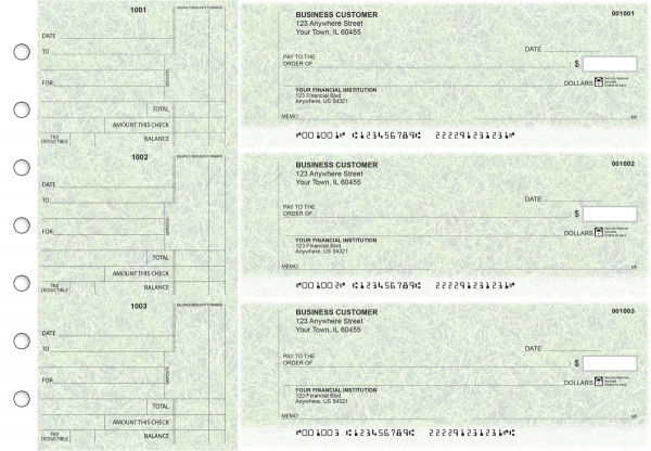 Grassy Standard Counter Signature Business Checks | BU3-CDS17-SCS