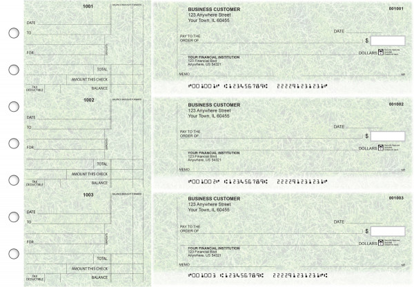 Grassy Standard Counter Signature Business Checks | BU3-CDS17-SCS