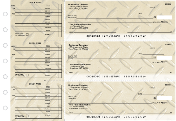 Iron Accounts Payable Designer Business Checks | BU3-CDS18-DED