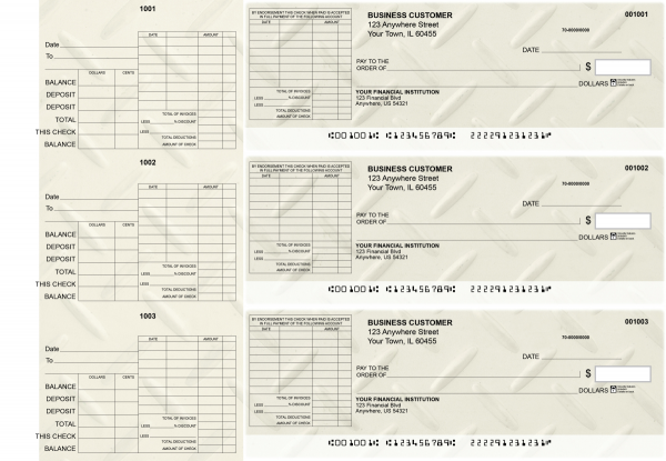 Iron General Itemized Invoice Business Checks | BU3-CDS18-GII