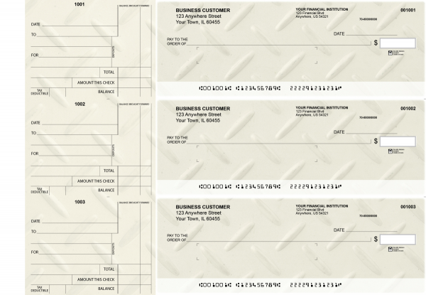 Iron Standard Mailer Business Checks | BU3-CDS18-SML