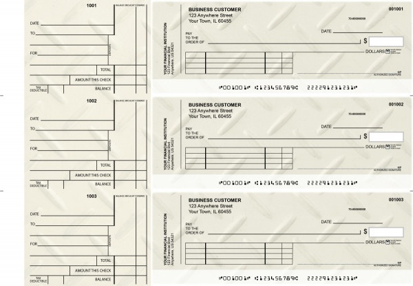 Iron Standard Invoice Business Checks | BU3-CDS18-SNV