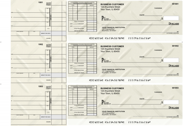 Iron Itemized Invoice Business Checks | BU3-CDS18-TNV