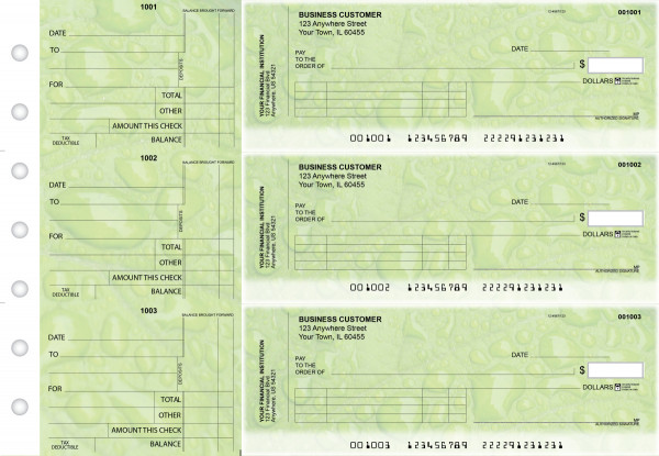 Leaf Standard Invoice Business Checks | BU3-CDS19-SNV