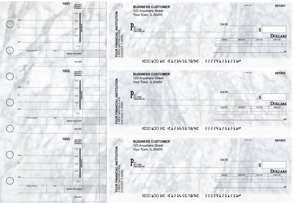 Marble Invoice Business Checks | BU3-CDS20-INV