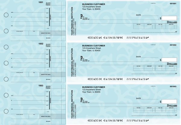 Swirls Invoice Business Checks | BU3-CDS24-INV