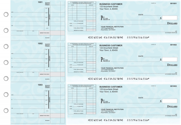 Swirls Itemized Invoice Business Checks | BU3-CDS24-TNV