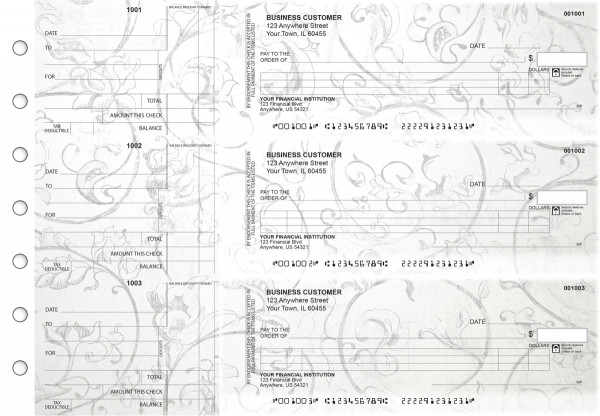 Vintage Itemized Counter Signature Business Checks | BU3-CDS25-ICS