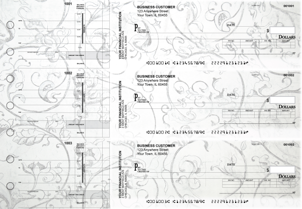 Vintage Invoice Business Checks | BU3-CDS25-INV