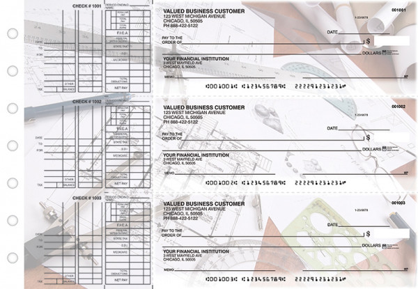 Architect Multi Purpose Designer Business Checks | BU3-CDS27-DEP