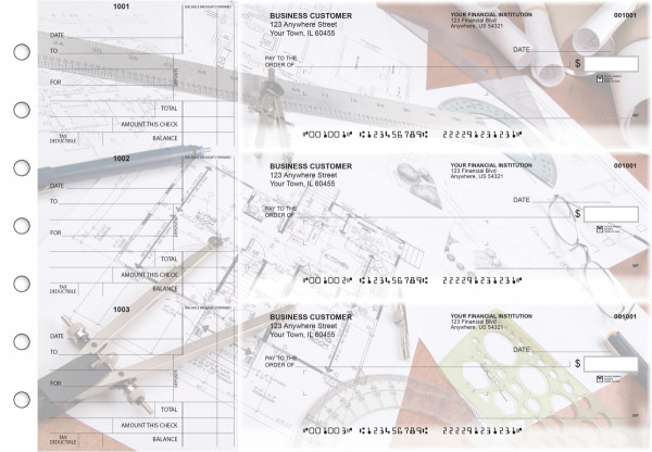 Architect Standard Mailer Business Checks | BU3-CDS27-SML