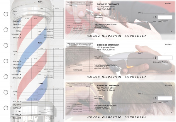 Barber General Itemized Invoice Business Checks | BU3-CDS28-GII