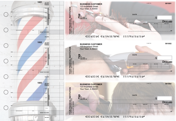 Barber Invoice Business Checks | BU3-CDS28-INV