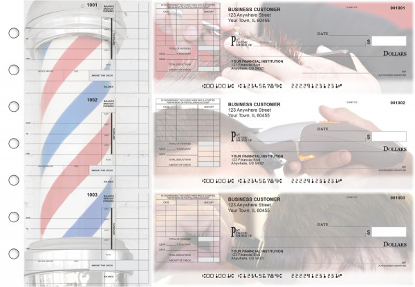 Barber Itemized Invoice Business Checks | BU3-CDS28-TNV