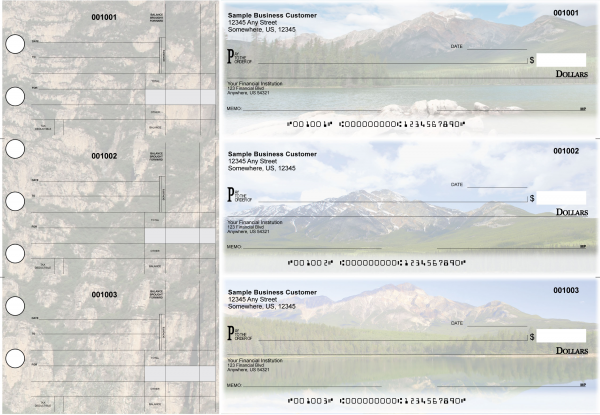Scenic Mountains Standard Disbursement Designer Business Checks | BU3-CDS29-SDS