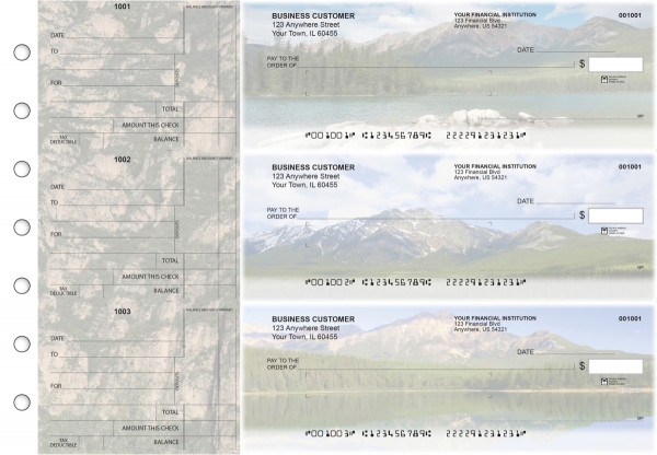 Scenic Mountains Standard Mailer Business Checks | BU3-CDS29-SML