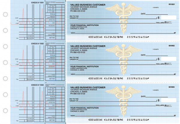Medical Multi Purpose Designer Business Checks | BU3-CDS30-DEP