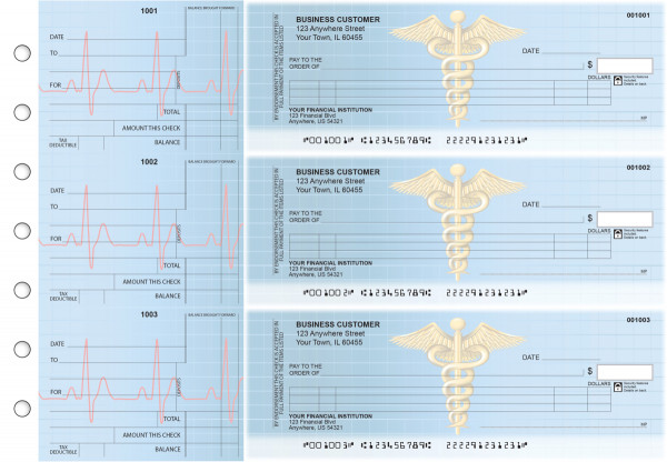Medical Itemized Counter Signature Business Checks | BU3-CDS30-ICS