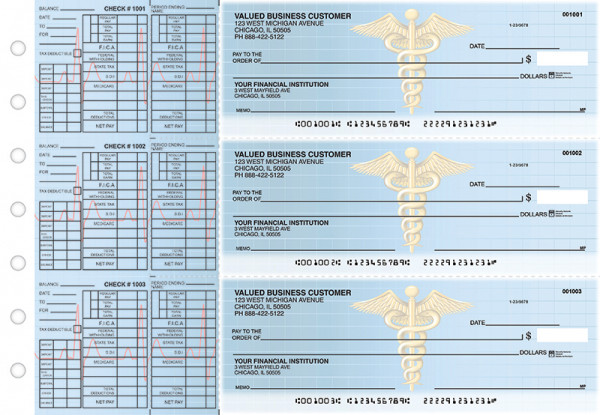 Medical Payroll Designer Business Checks | BU3-CDS30-PAY