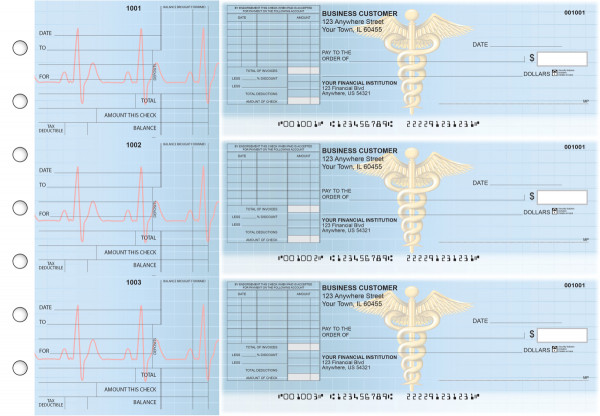 Medical Standard Itemized Invoice Business Checks | BU3-CDS30-SII