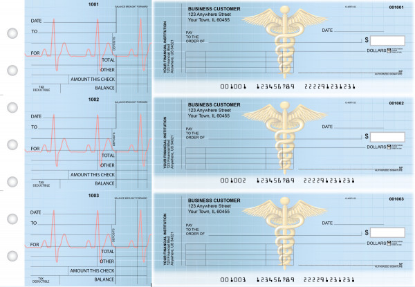 Medical Standard Invoice Business Checks | BU3-CDS30-SNV