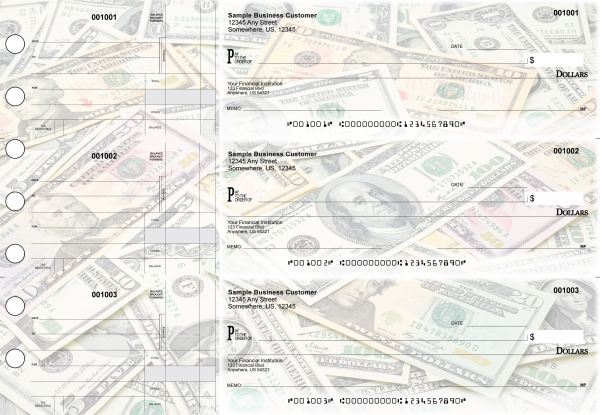Money Standard Disbursement Designer Business Checks | BU3-CDS31-SDS