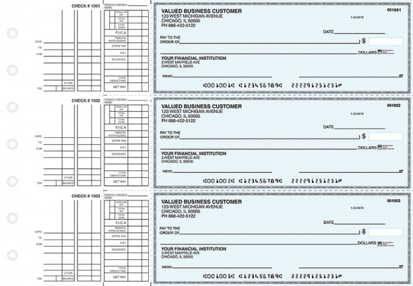 Teal Safety Multi Purpose Business Checks | BU3-ESF01-DEP