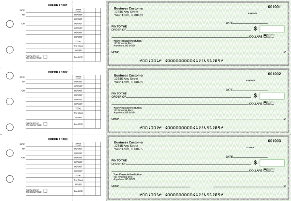 Green Safety Accounts Payable Business Checks | BU3-GRN01-DED