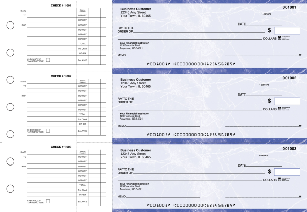 Blue Marble Accounts Payable Business Checks | BU3-LMA01-DED