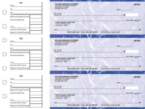 Blue Marble General Business Checks | BU3-LMA01-GEN