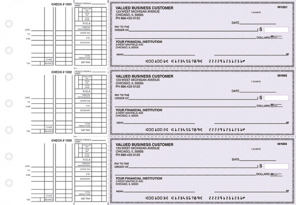 Purple Safety Multi Purpose Business Checks | BU3-USF01-DEP