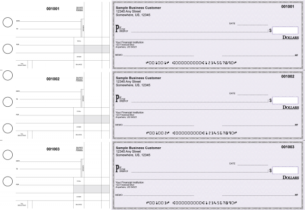 Purple Safety Standard Disbursement Business Checks | BU3-USF01-SDS