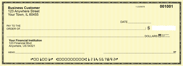 Yellow Safety Business Pocket Checks | BUP-YEL01