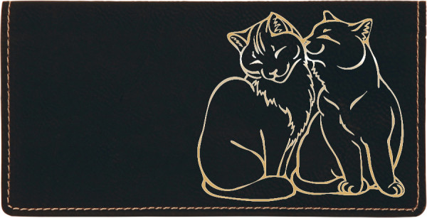 Purrfect Love Engraved Leather Cover | CLE-00001