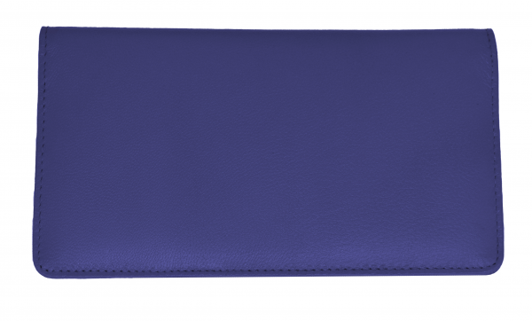 Royal Blue Premium Leather Checkbook Cover | CLG-BLU01