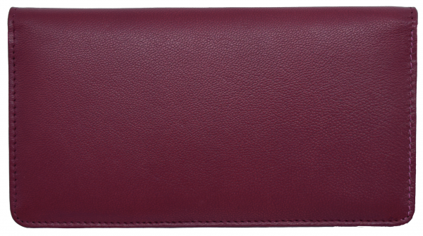 Burgundy Premium Leather Checkbook Cover  | CLG-BRG01