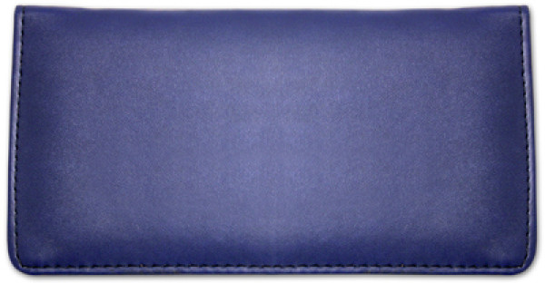 Royal Blue Smooth Leather Checkbook Cover | CLP-BLU03