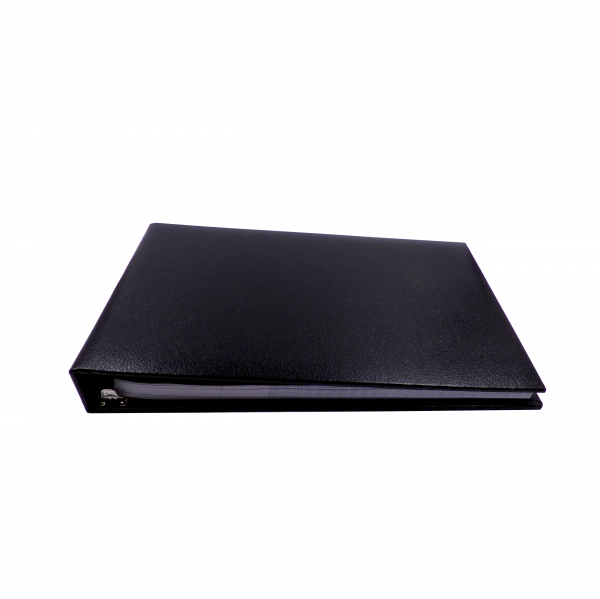 Black Business 7 Ring Check Binder | CVB-BLA01