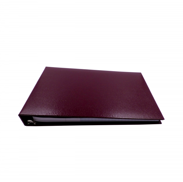 Burgundy Business 7 Ring Check Binder | CVB-BUR01