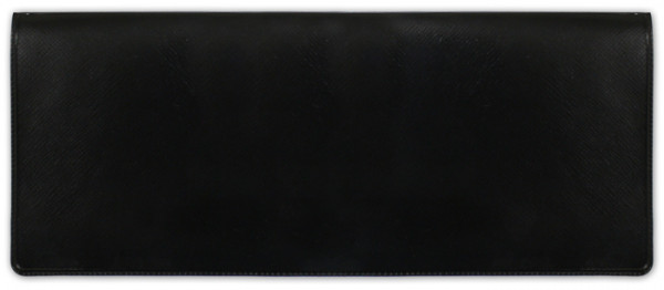 Black Business Vinyl Pocket Checkbook Cover | CVM-BLA01