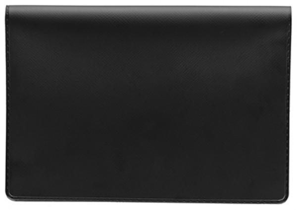 Black Vinyl Top Stub Checkbook Cover | CVW-BLA01